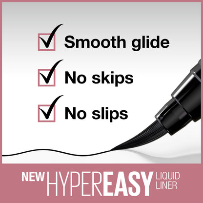 Maybelline New York Eyestudio Hyper Easy Liquid Liner Matte - Intense Black Lasts For Up To 24H
