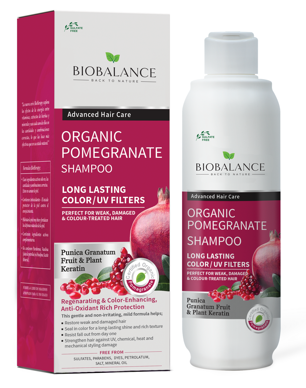 Bio Balance Organic Shampoo 330ml – Pomegranate