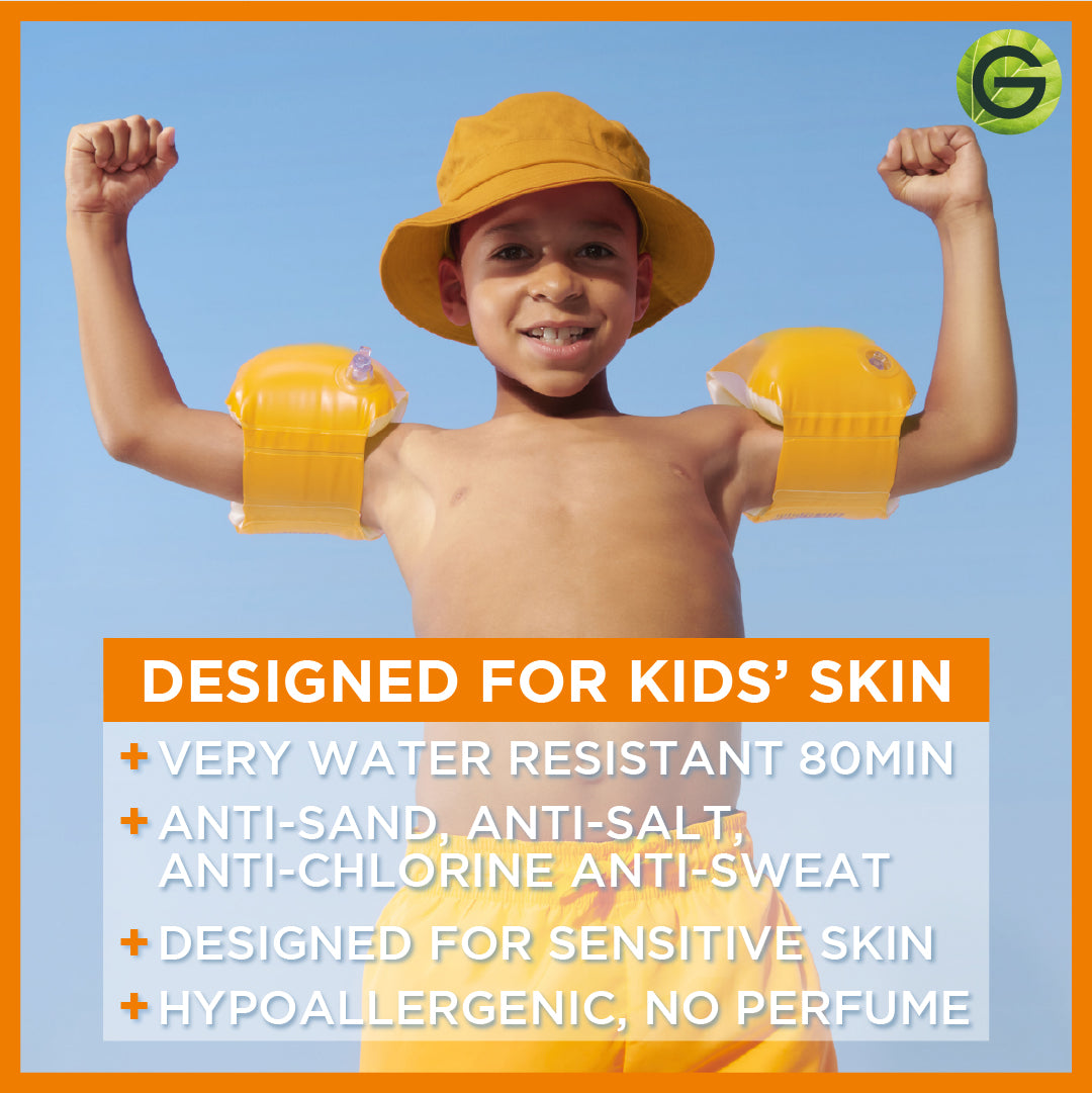 Garnier Ambre Solaire Sensitive Advanced SPF 50+ Ceramide Protect Sunscreen Spray For Kids (150mL)