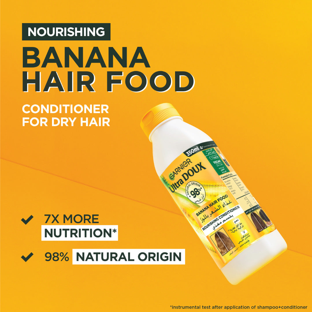 Garnier Ultra Doux Banana Vegan Hair Food Conditioner for dry hair