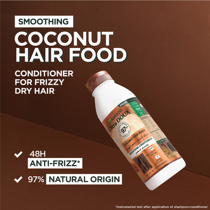 Garnier Ultra Doux Coconut Vegan Hair Food Conditioner for frizzy hair