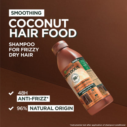 Garnier Ultra Doux Coconut Vegan Hair Food Shampoo for frizzy hair