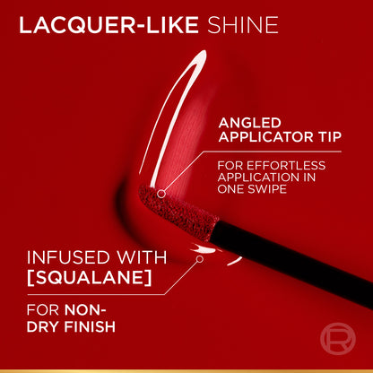 L’Oréal Paris Infallible Laque Resistance Liquid Lipstick, 16H Lacquer-Like Shine Finish Longwear & Transferresistant, 5ml