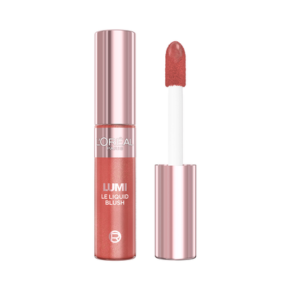 L’Oréal Paris Lumi Le Liquid Blush with a Glowy Radiant Natural Blush Finish, Weightless and Buildable, 11ml
