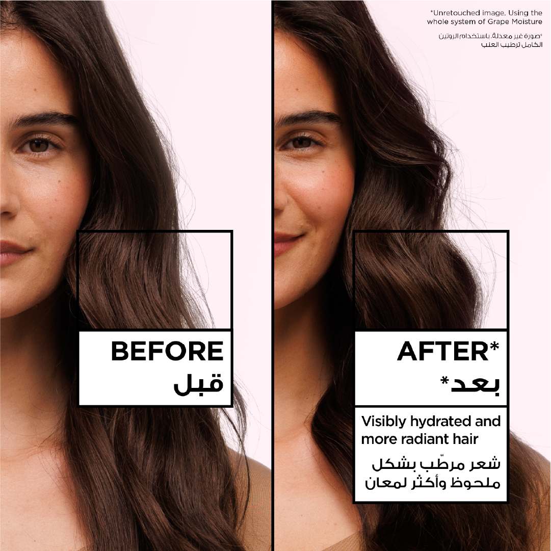 Garnier Ultra Doux Grape Moisture - Hydrating Regenerative Conditioner for Dehydrated Hair. Hydrating Grape Water + Antioxidant Grapeseed Oil - - Paraben-Free, Vegan, Cruelty-Free - 200ml