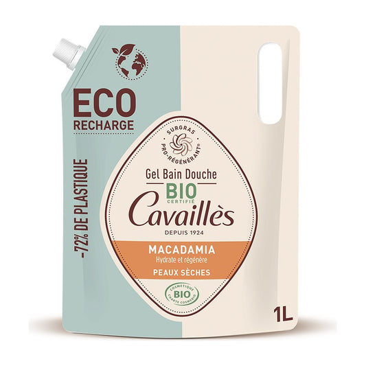 Rogé Cavaillès Éco-Recharge Gel Bain Douche Bio 1L – Macadamia