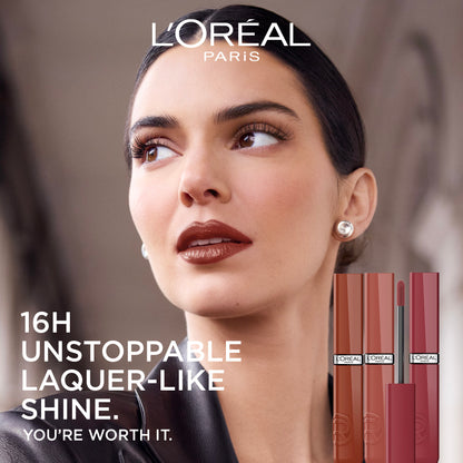 L’Oréal Paris Infallible Laque Resistance Liquid Lipstick, 16H Lacquer-Like Shine Finish Longwear & Transferresistant, 5ml
