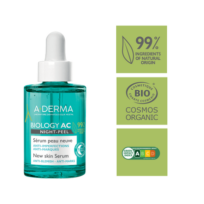 A-derma Biology AC Night Peel Anti-Blemish Serum – 4