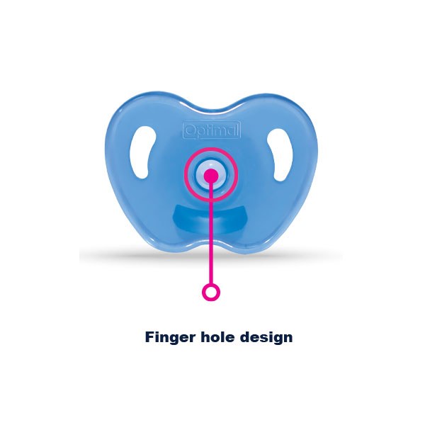 Optimal Round Nipple Silicone Pacifier