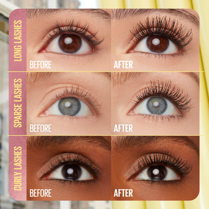 Maybelline New York Colossal Bubble Mascara Buildable Sleek Volume and Long Lasting 24HR Wear Mascara| Inflator Comb Brush to Separate Lashes