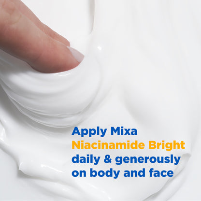 Mixa Niacinamide Bright Moisturizing Cream Jar - For Dry & Dull Skin in Need of Unifying - With 9% Shea Butter, Niacinamide & Vitamin C - 400 ml