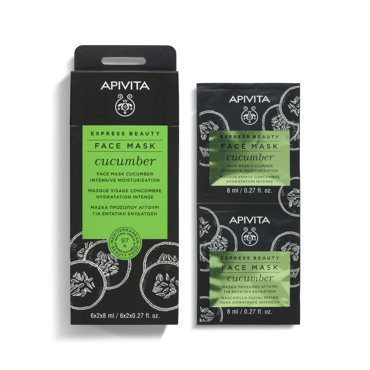 Apivita Express Beauty Face Mask 2x8ml – Cucumber