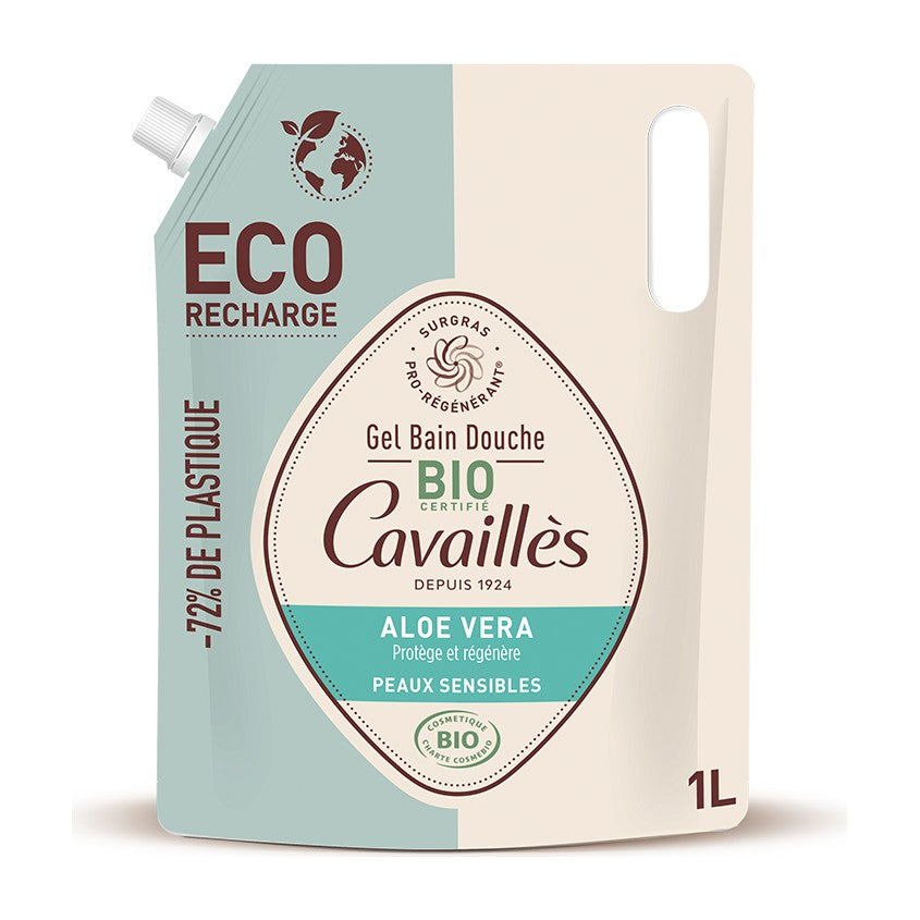 Rogé Cavaillès Éco-Recharge Gel Bain Douche Bio 1L – Aloe Vera
