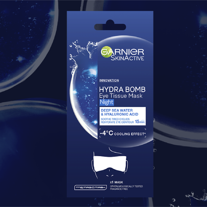 Garnier Skin Active Hydra Bomb Night Eye Mask Hyaluronic Acid & Deep Sea Water