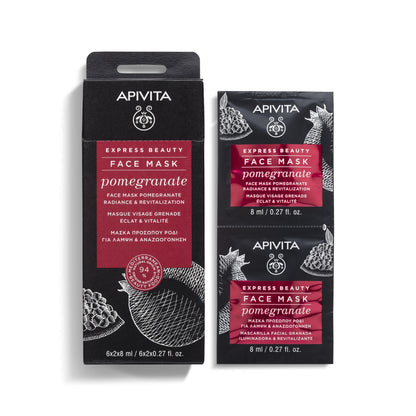 Apivita Express Beauty Face Mask 2x8ml – Pomegranate