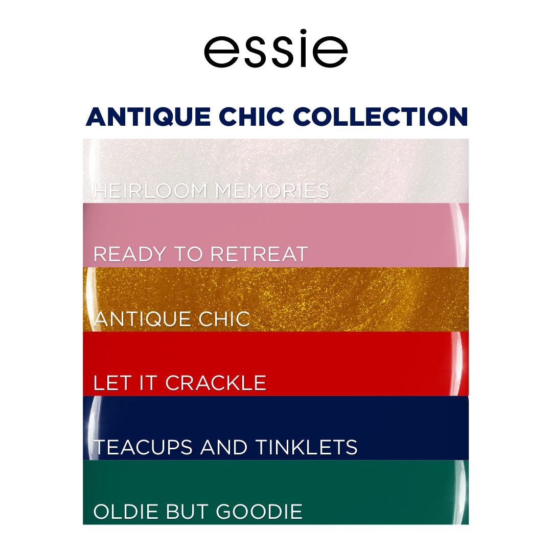 Essie Teacups & Trinckets , Salon-Quality Nail Polish, Vegan formula for flawless coverage , easy-glide brush