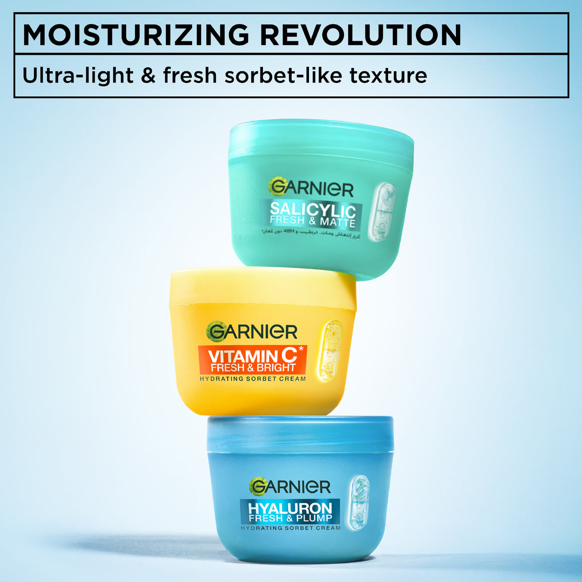 Garnier Hyaluron Fresh & Plump Cream - Hydration, 48H Oil Free - 4% [Hyaluronic Acid + Niacinamide] - Cruelty Free International & Vegan - 85ml