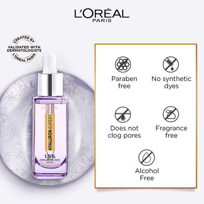 L'Oreal Paris Hyaluron Expert Moisturiser and Anti-Aging Plumping  Serum with Hyaluronic Acid