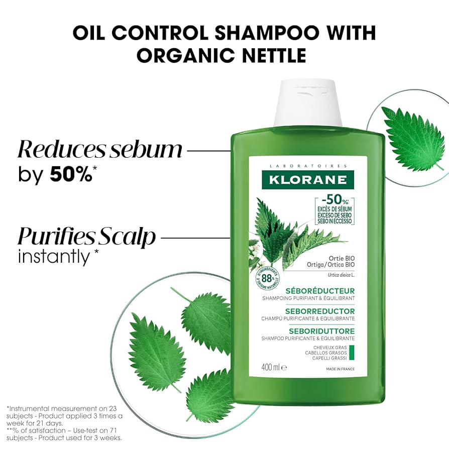 Klorane Organic Nettle Shampoo – 3