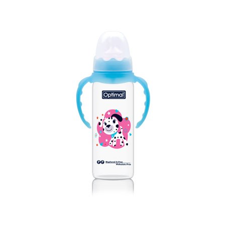 Narrow Neck Orthodontic Feeding Bottle With Handle 240ml – 2