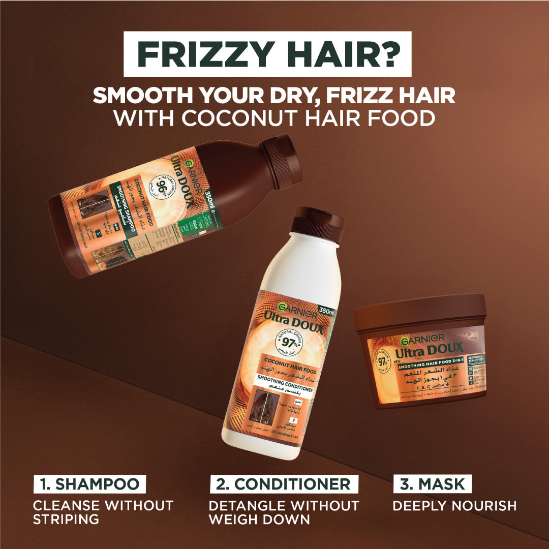 Garnier Ultra Doux Coconut Vegan Hair Food Conditioner for frizzy hair