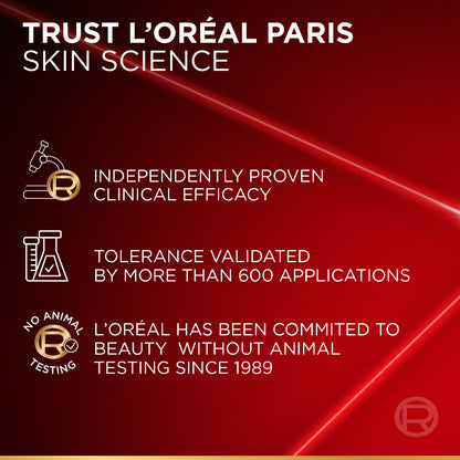 L’Oréal Paris Revitalift Triple Power Age-Correcting™ Serum with Tri-peptides, Hyaluronic Acid, and Vitamin C to Hydrate, Tone, and Firm Skin, 30ml.