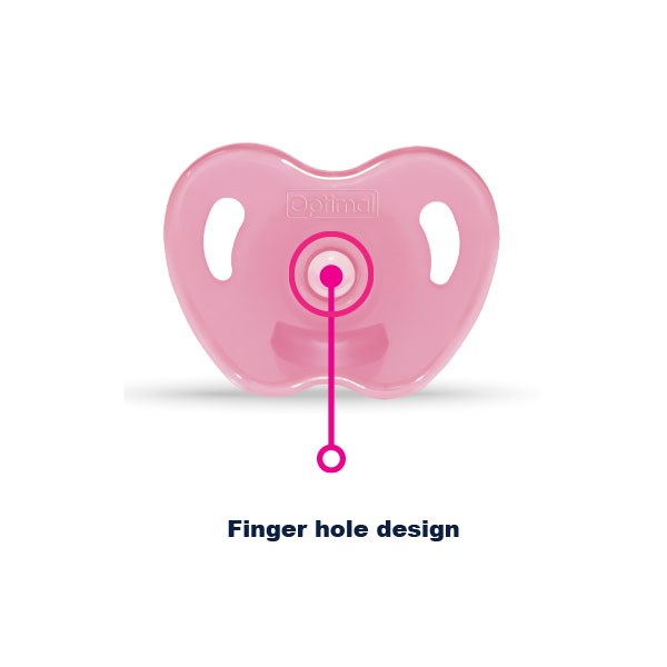 Optimal Round Nipple Silicone Pacifier