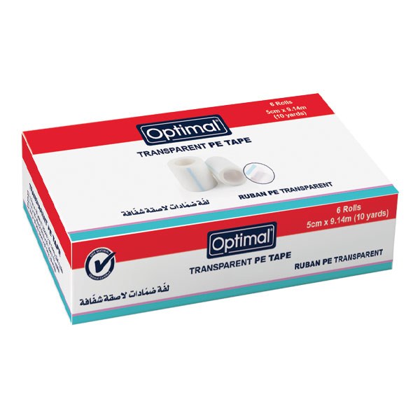 Optimal Transparent PE Tape 9.14m – 5cm (6 rolls)