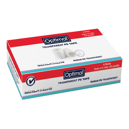 Optimal Transparent PE Tape 9.14m – 5cm (6 rolls)