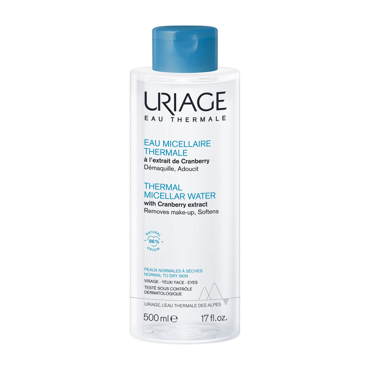 Uriage Thermal Micellar Water 500ml – Normal to Dry Skin