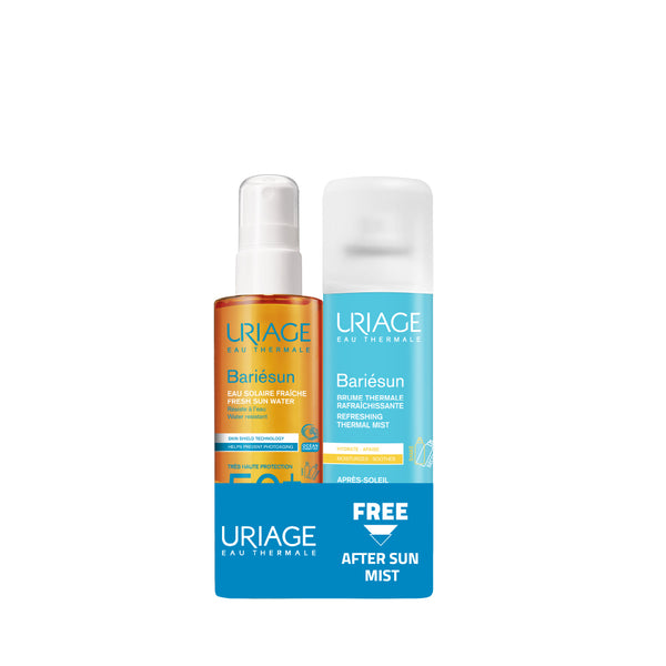Uriage Bariésun Fresh Sun Water SPF50+ 200ml + Bariésun After-Sun Refreshing Mist 150ml FREE