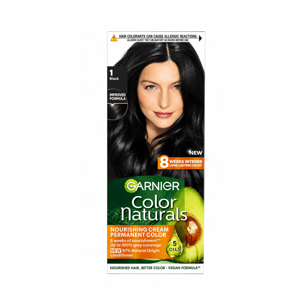 Garnier Color Naturals  Nourishing Permanent Hair Color, Natural Long-Lasting Shiny Color