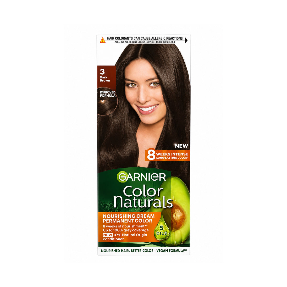 Garnier Color Naturals  Nourishing Permanent Hair Color, Natural Long-Lasting Shiny Color