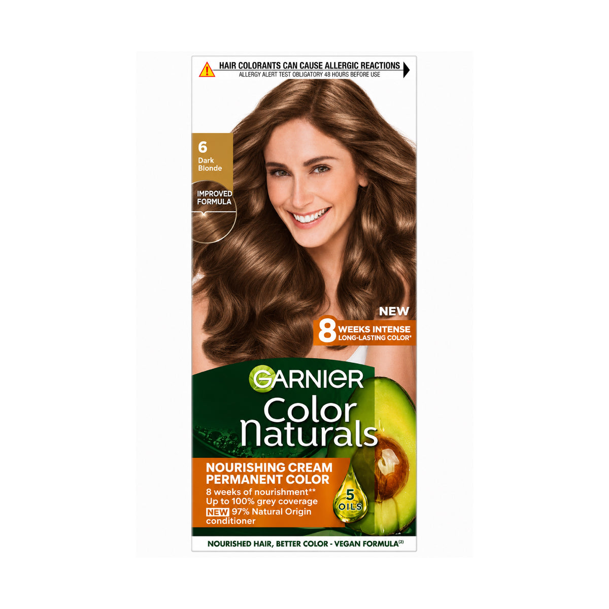 Garnier Color Naturals  Nourishing Permanent Hair Color, Natural Long-Lasting Shiny Color