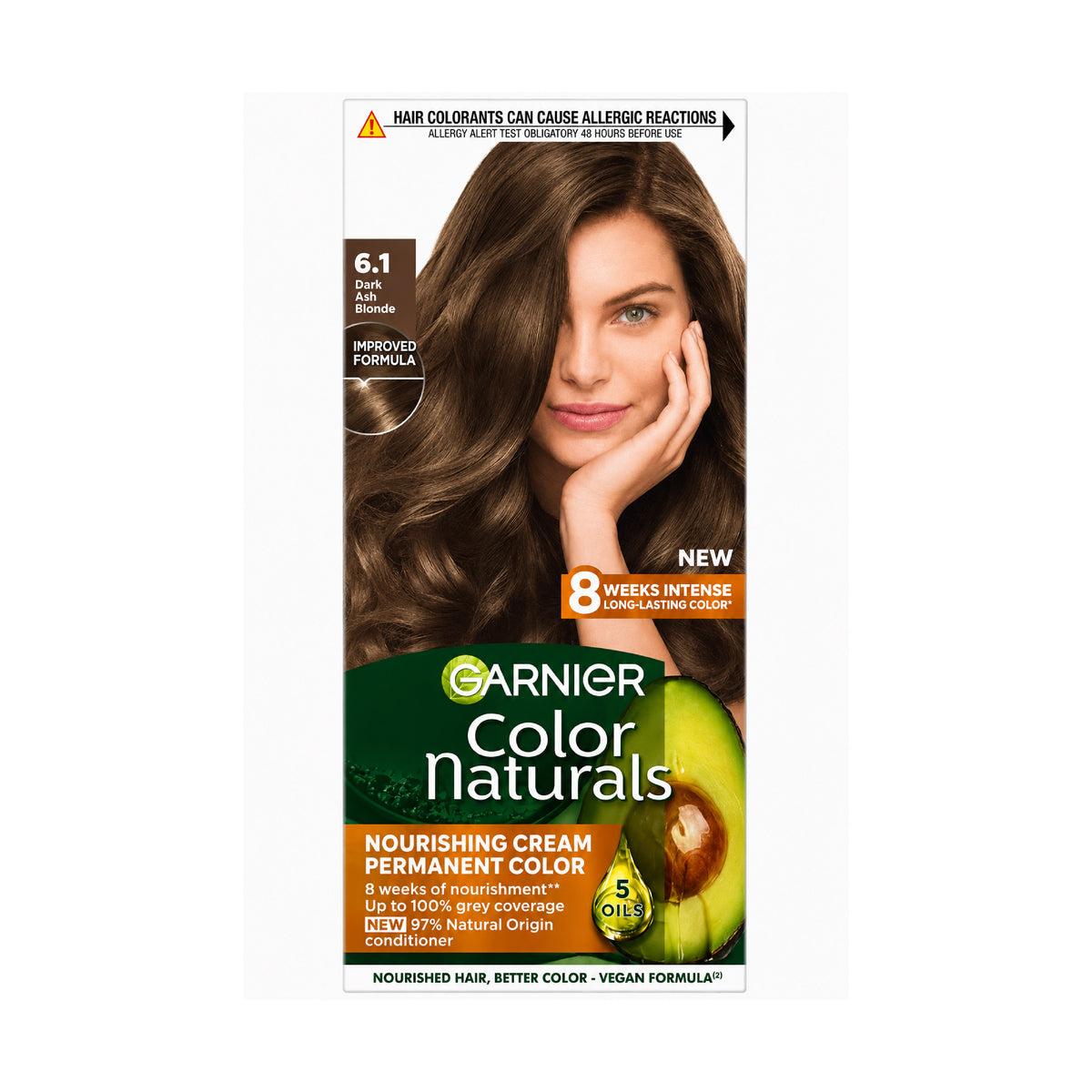 Garnier Color Naturals  Nourishing Permanent Hair Color, Natural Long-Lasting Shiny Color