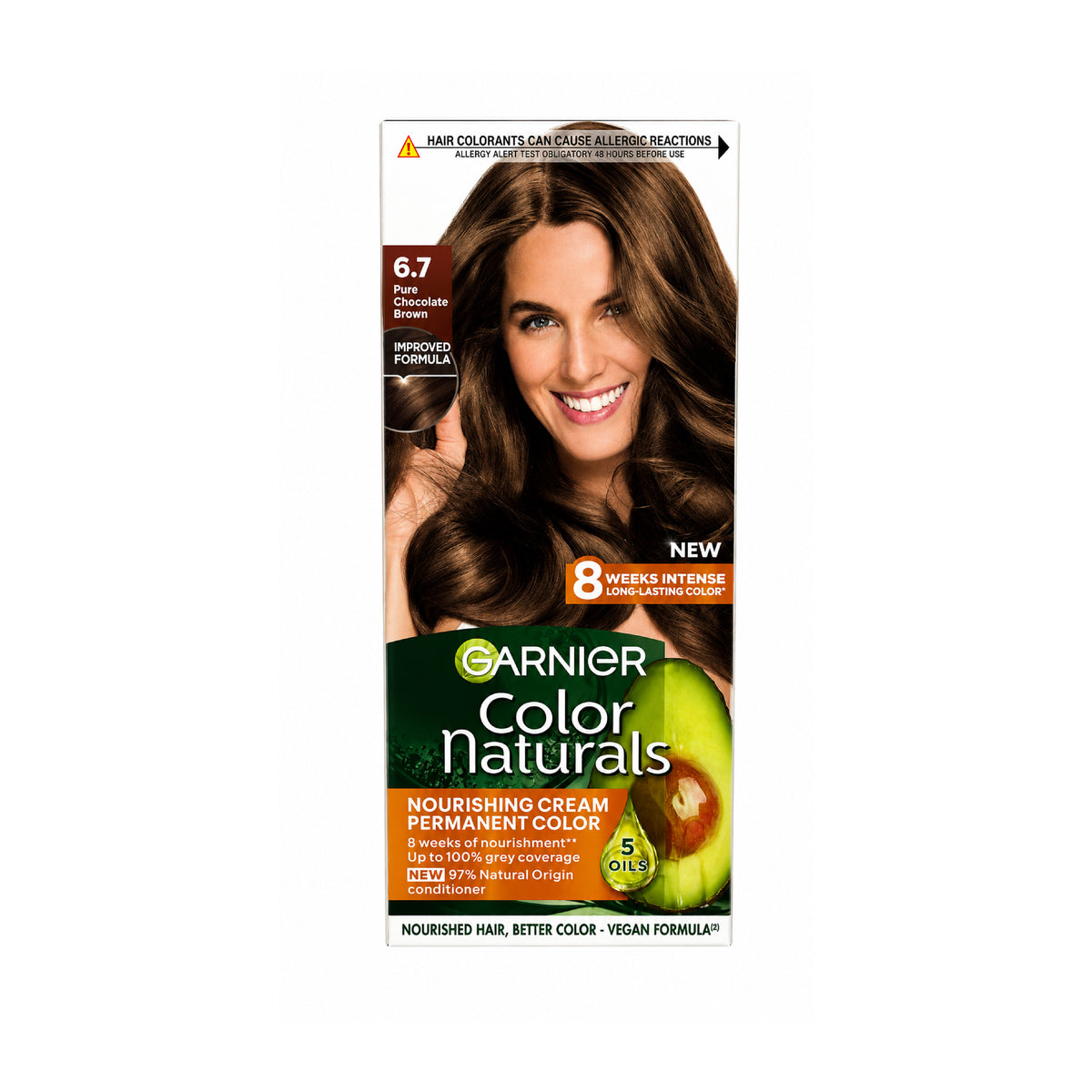 Garnier Color Naturals  Nourishing Permanent Hair Color, Natural Long-Lasting Shiny Color
