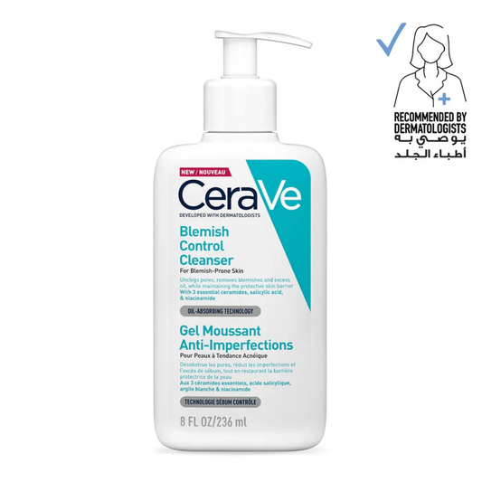 CeraVe Blemish Control Face Cleanser with 2% Salicylic Acid & Niacinamide for Acne & Blemish Prone Skin 236ml
