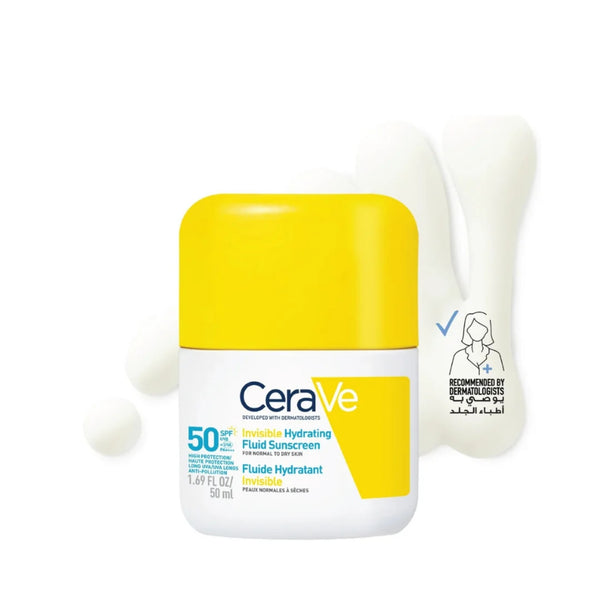 CeraVe Invisible Hydrating Fluid Sunscreen SPF50 50ml