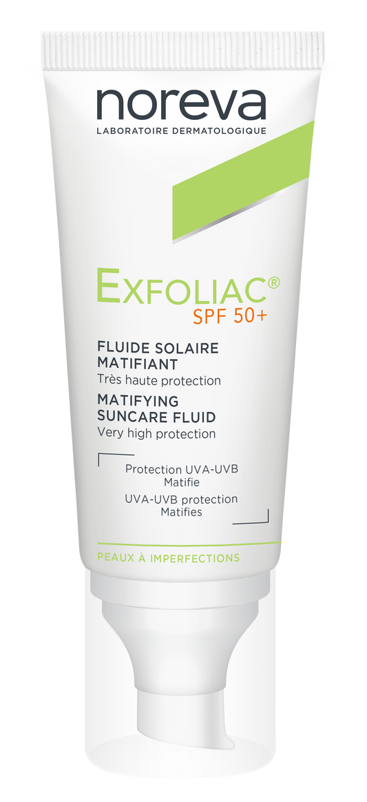 Noreva Exfoliac Fluide solaire matifiant SPF 50