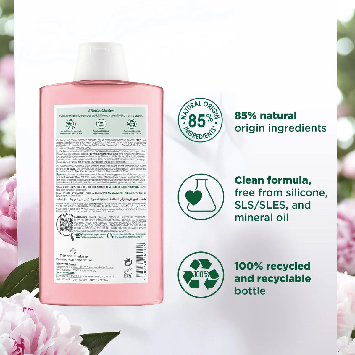 Klorane Soothing Peony Shampoo – 5