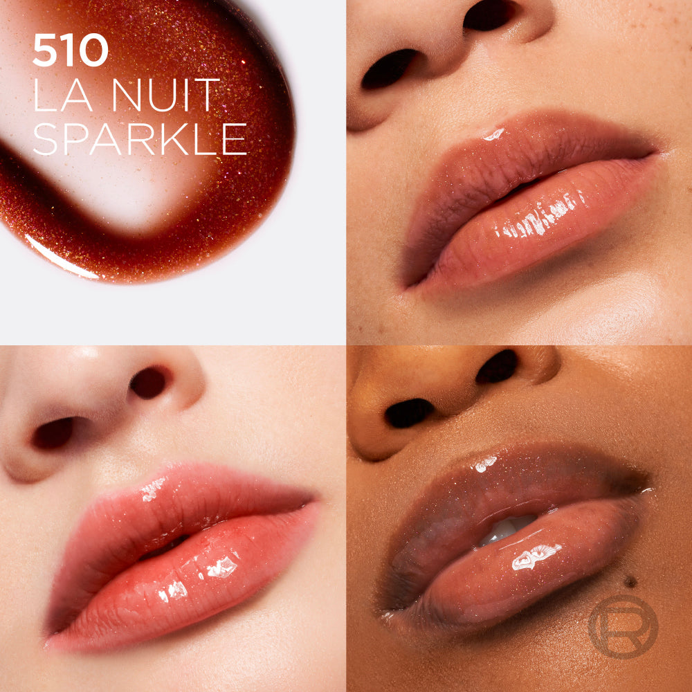L’Oréal Paris Plump Ambition Hyaluron Lip Oil, 24HR Hydration and Volumizing Shine