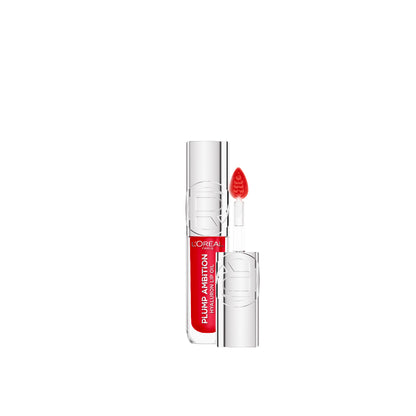 L’Oréal Paris Plump Ambition Hyaluron Lip Oil, 24HR Hydration and Volumizing Shine