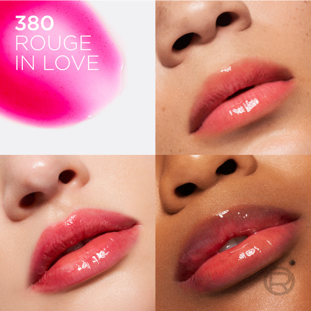 L’Oréal Paris Plump Ambition Hyaluron Lip Oil, 24HR Hydration and Volumizing Shine