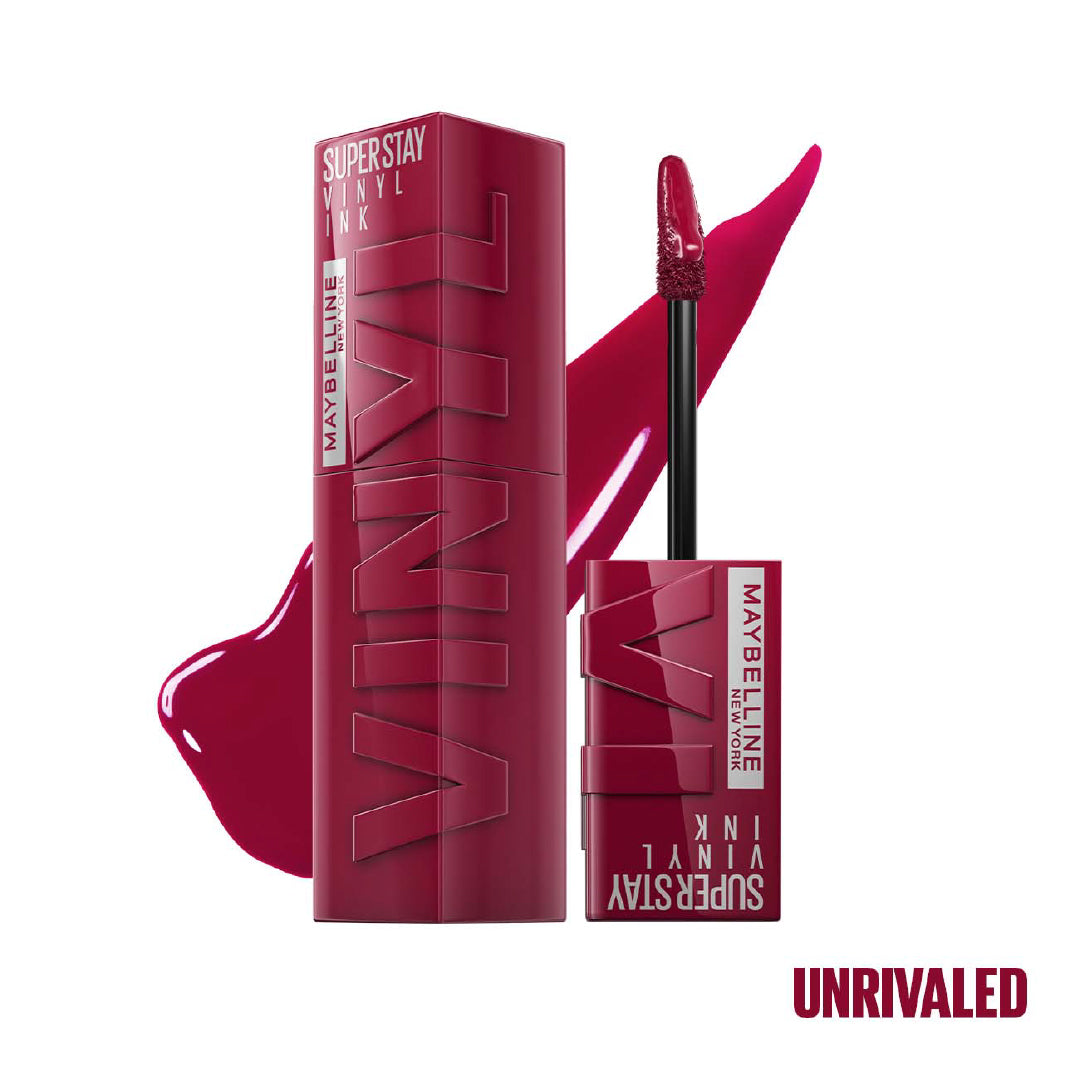 Maybelline New York Super Stay Vinyl Ink Long lasting 16 Hour Wear, No Budge, Instant Shine Lipstick