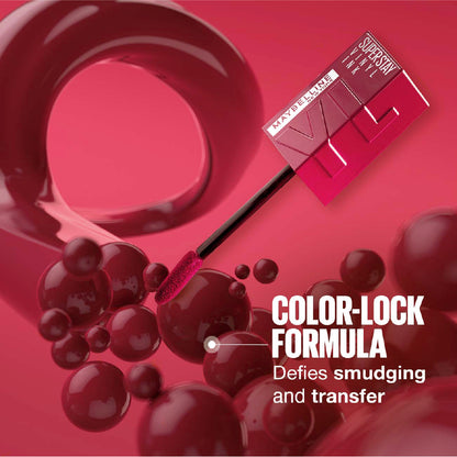 Maybelline New York Super Stay Vinyl Ink Long lasting 16 Hour Wear, No Budge, Instant Shine Lipstick