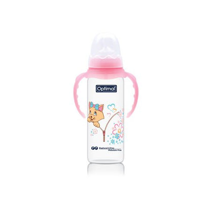 Narrow Neck Orthodontic Feeding Bottle With Handle 240ml – 3