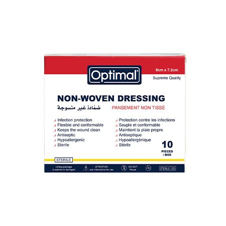 Optimal Non-Woven Dressing – 5 x 7.2cm / 10 pcs