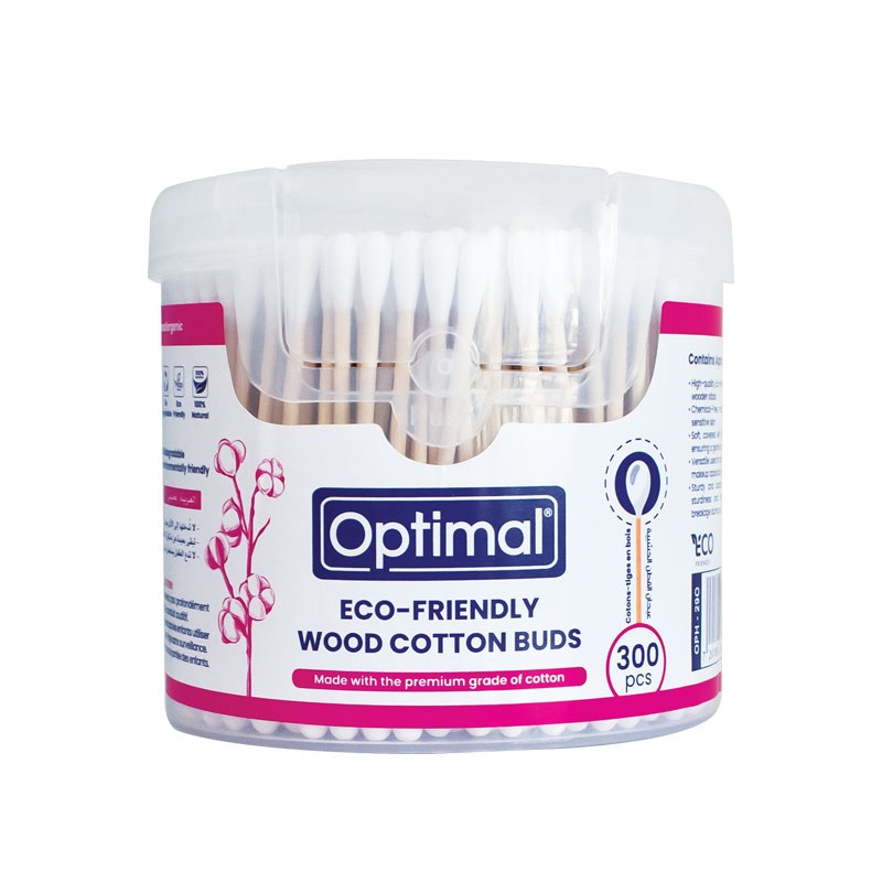 Eco-Friendly Wood Cotton Buds - 300pcs – 1