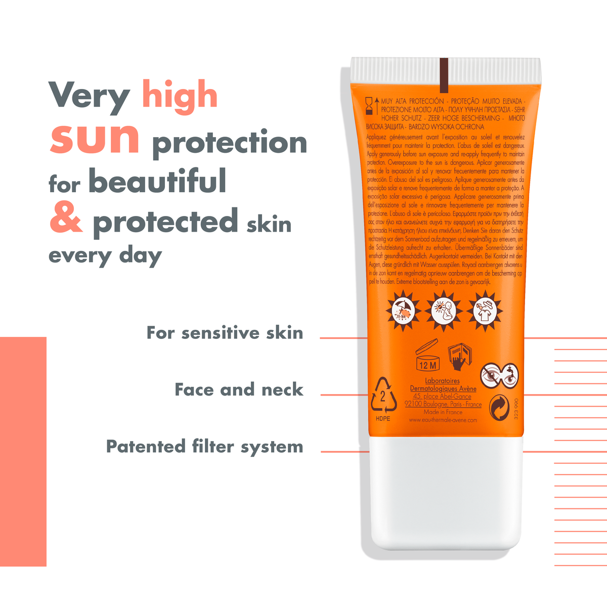 Avène Sunscreen B-Protect SPF 50+ – 5