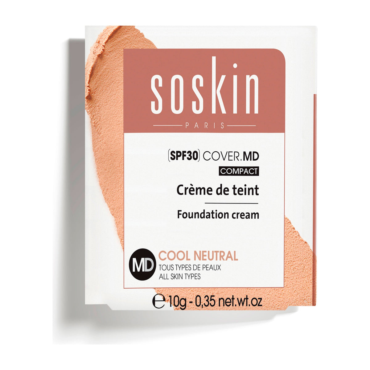 Soskin Cover.MD Compact Foundation Cream SPF30 – Cool Neutral